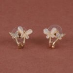 Butterfly CZ Stud Earrings