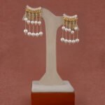 Pearl Cascade CZ Dangler Earrings